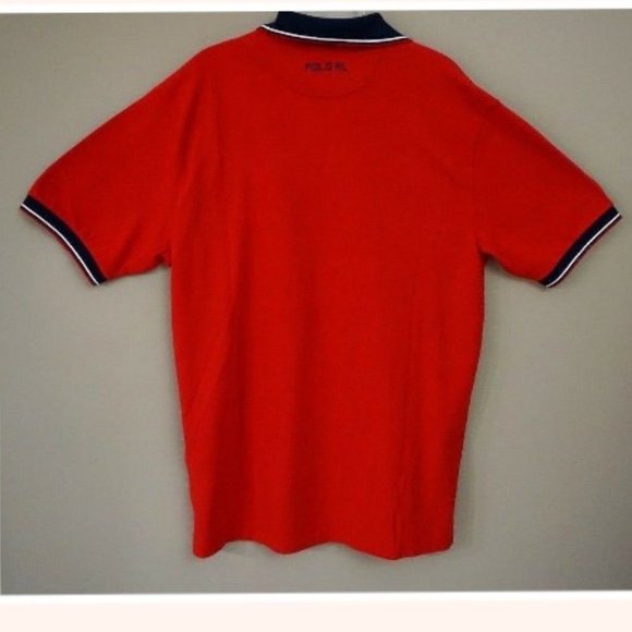 Polo Ralph Lauren Men’s Big and Tall Red USA Polo Shirt Size LT - Picture 2 of 5